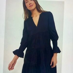 Tuckernuck Pomander Place Navy Cotton Poplin Kenzo Dress in Medium